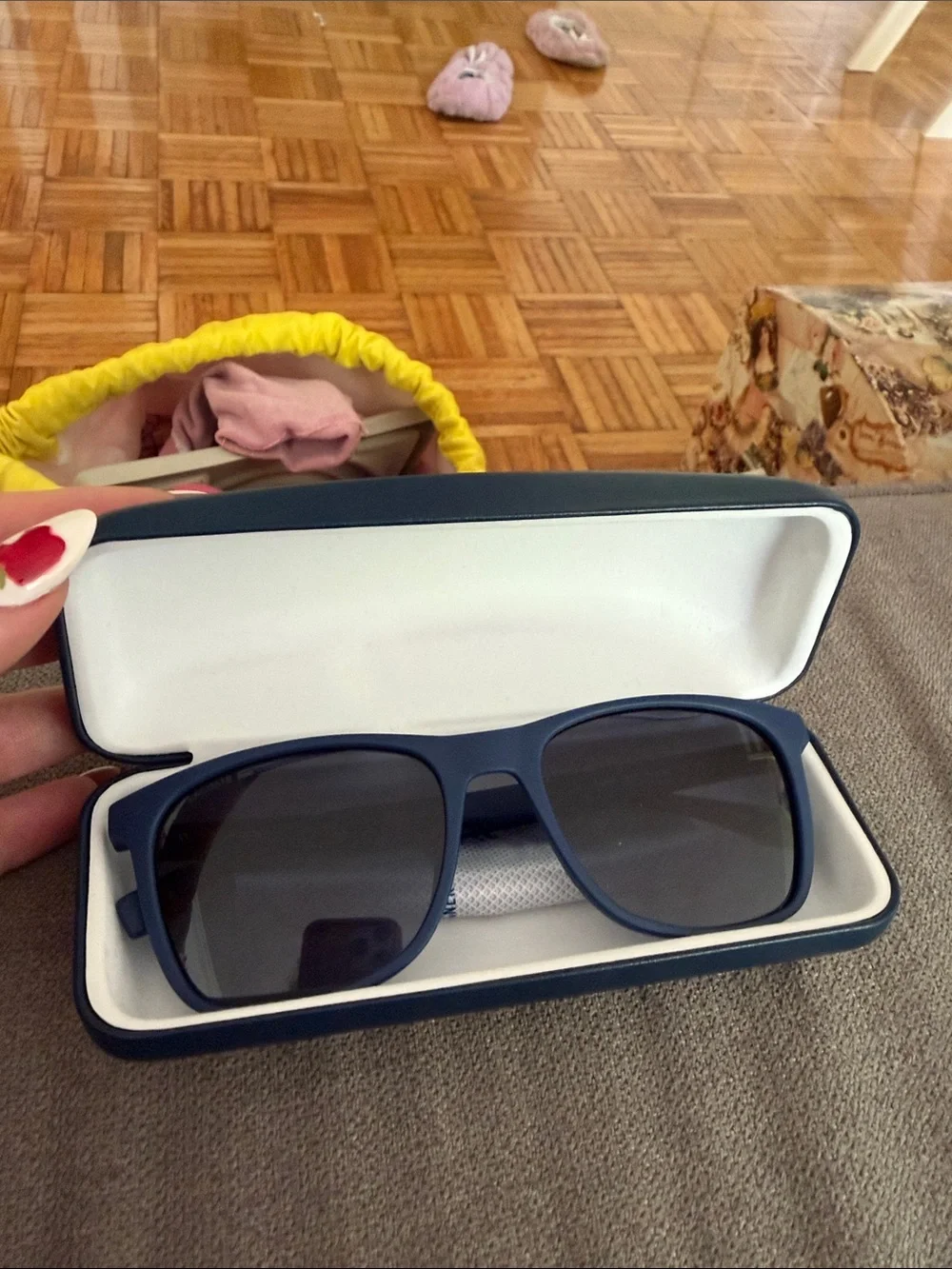 Lacoste Navy Blue Sunglasses with Dark Lenses
